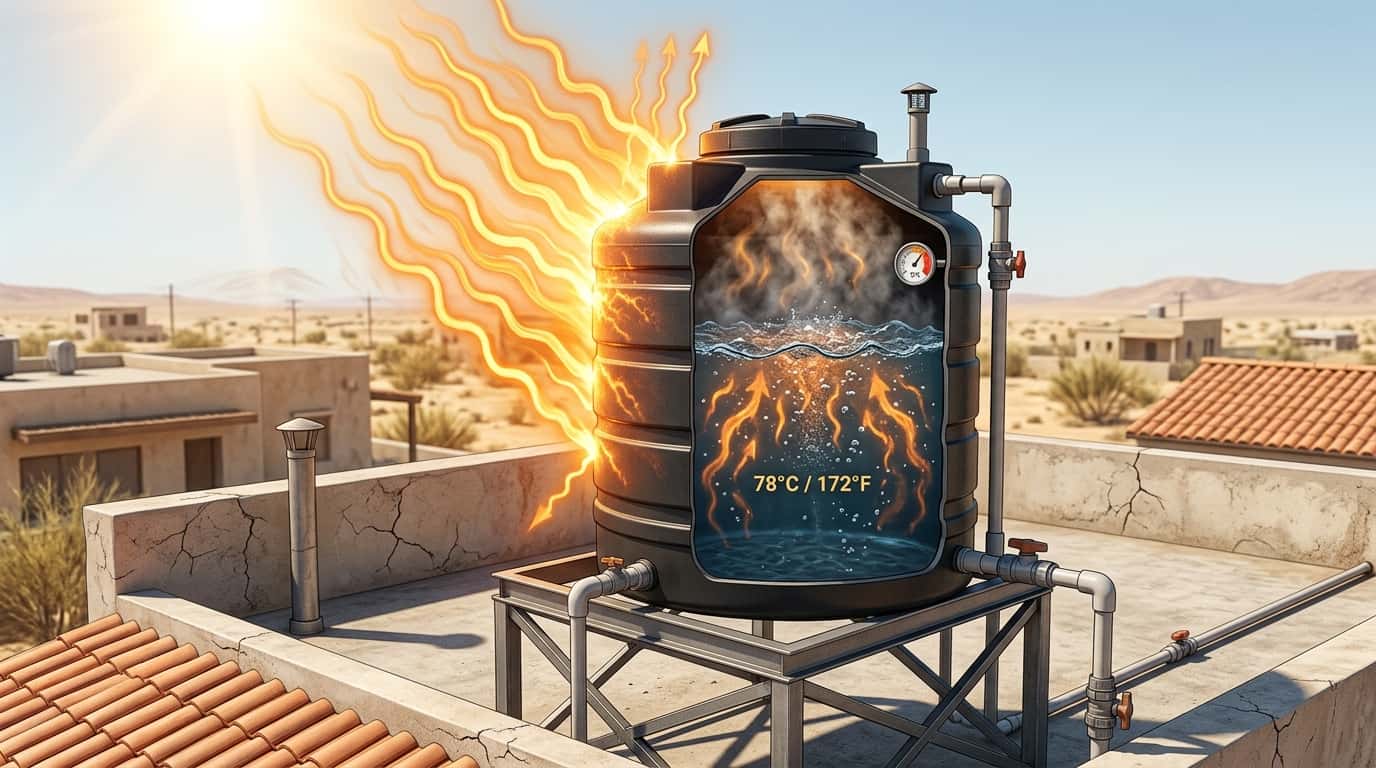 Why Does Your Rooftop Water Tank Get So Hot? (And 3 Genuine Ways to Fix It)
