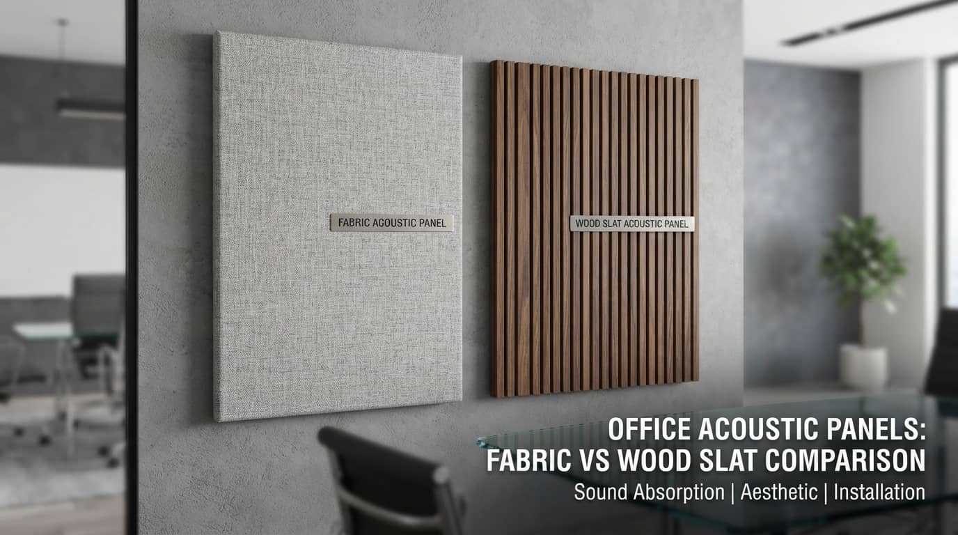 Foam vs Fabric-Wrapped vs Wood Acoustic Panels, Which Looks Right for an Office?